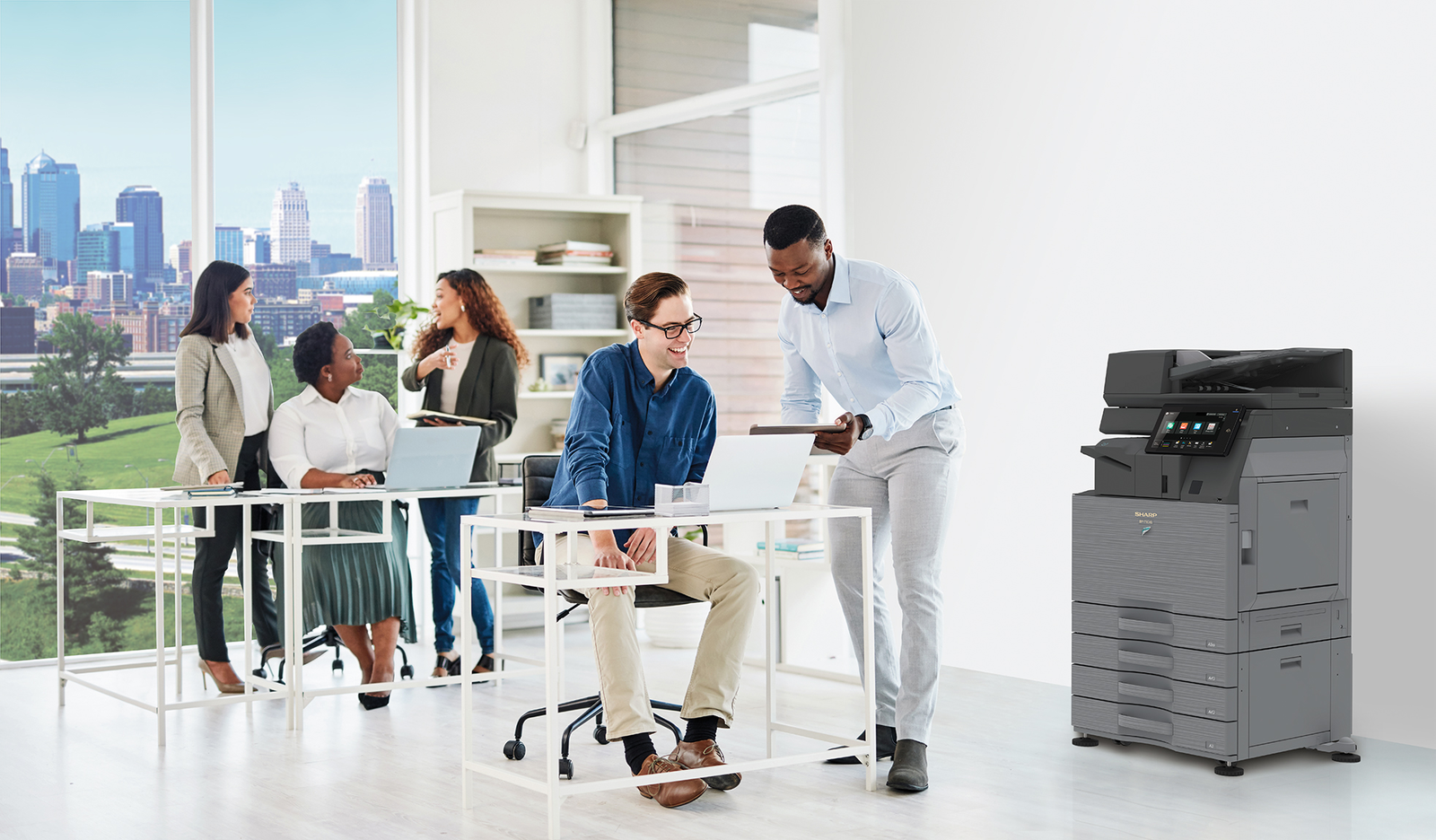 printer in the office space