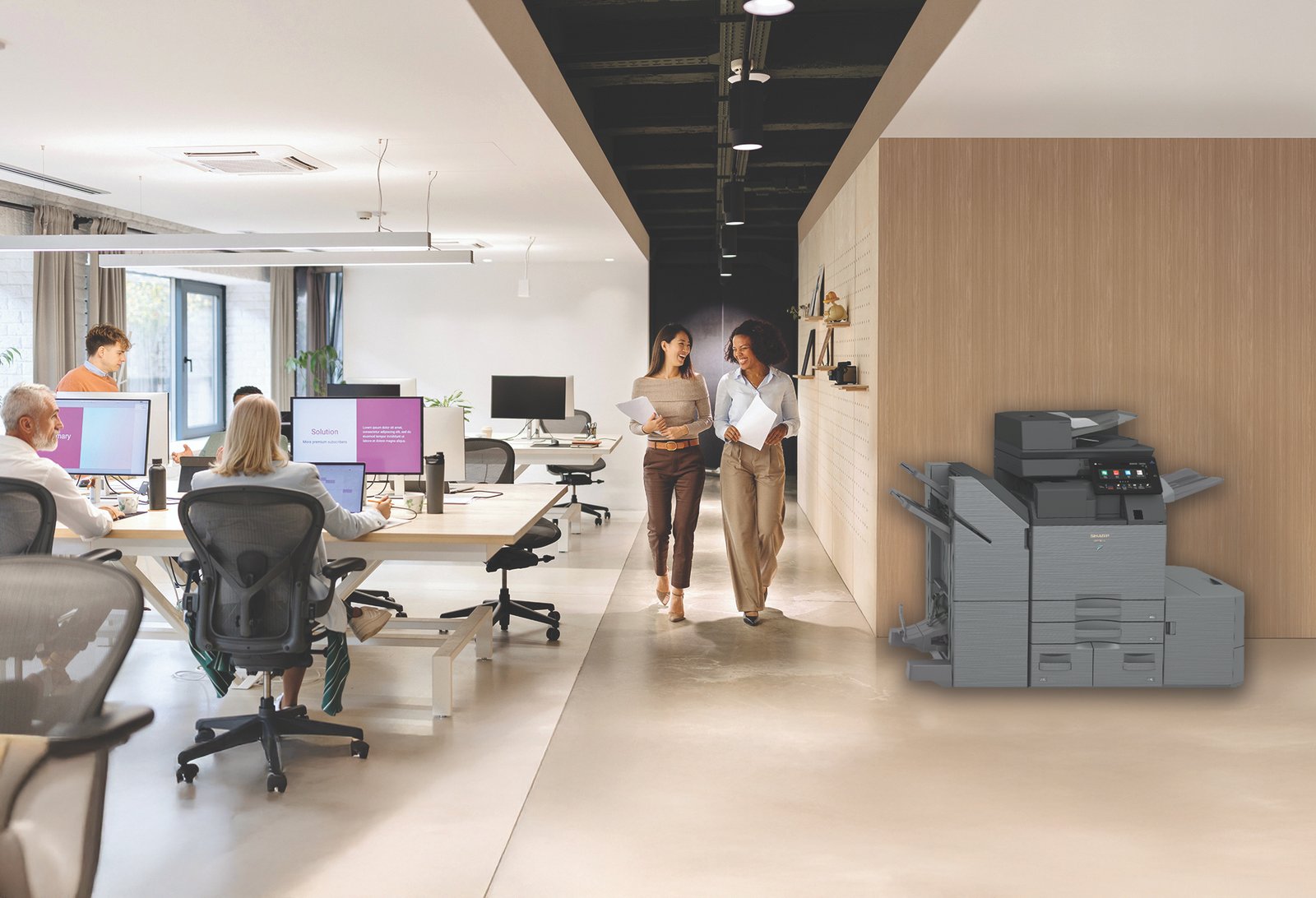 printer in the office space