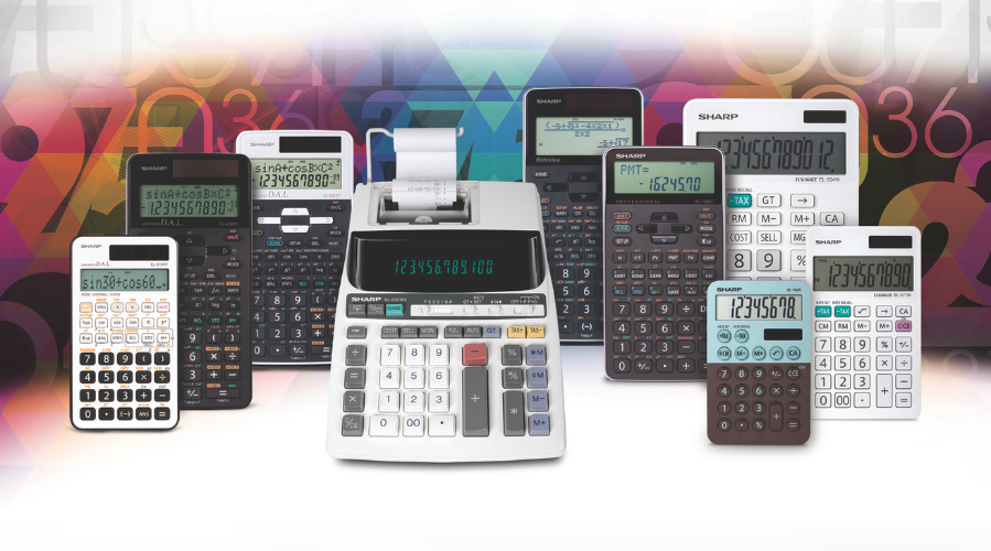 calculators for math collage